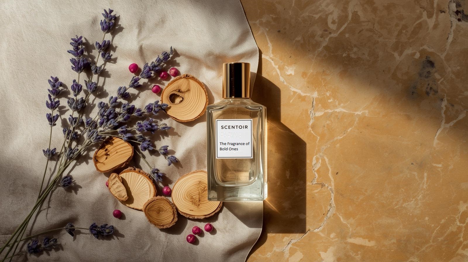 Model with Crystal Noir perfume